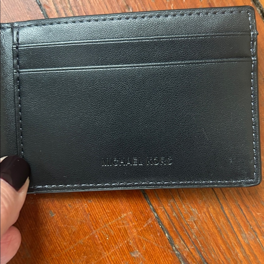 Michael Kors Cooper Compact ID Wallet in Admiral Blue - Picture 5 of 9